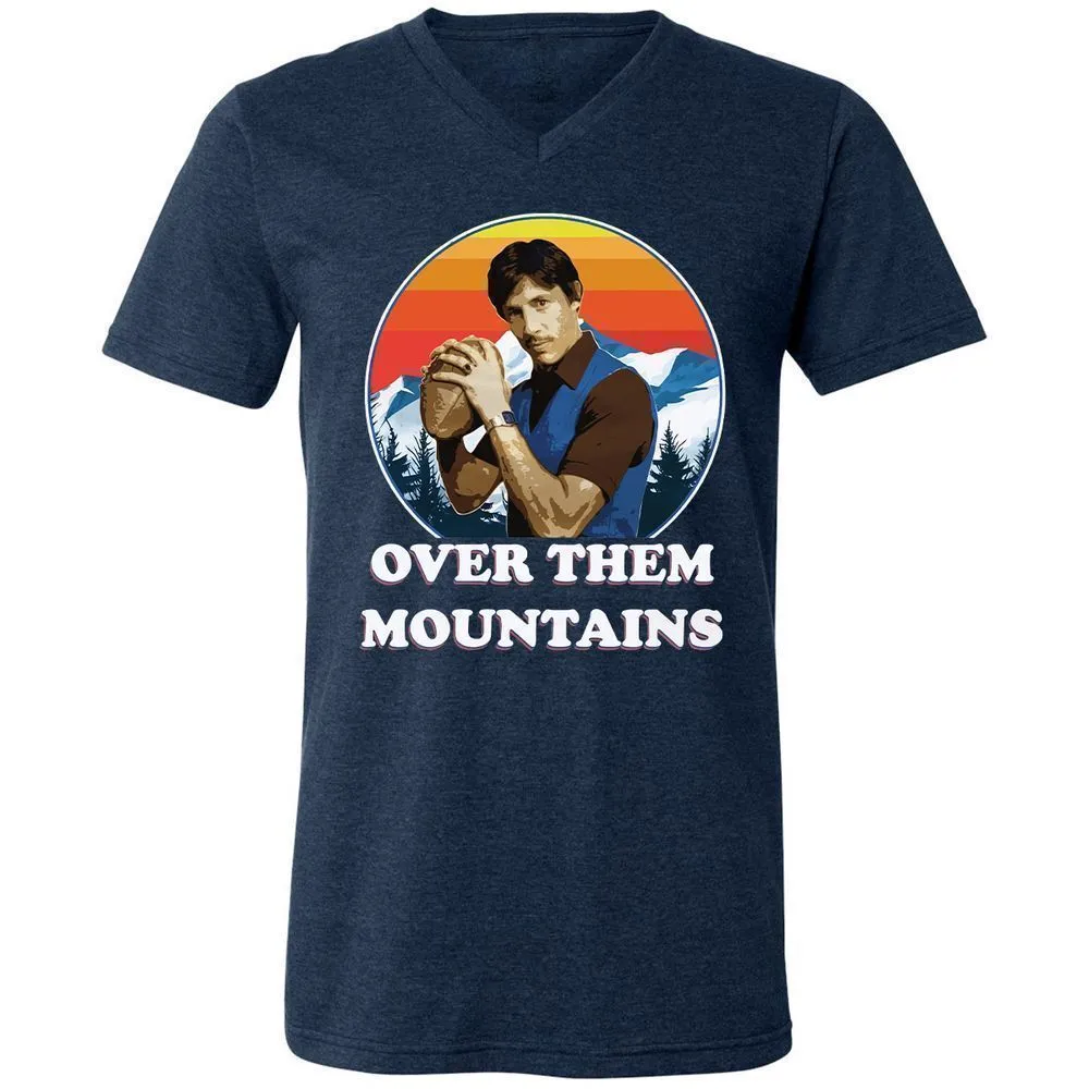 Unisex V-Neck T-Shirt - FXZF48R9 - Heather Navy - 15