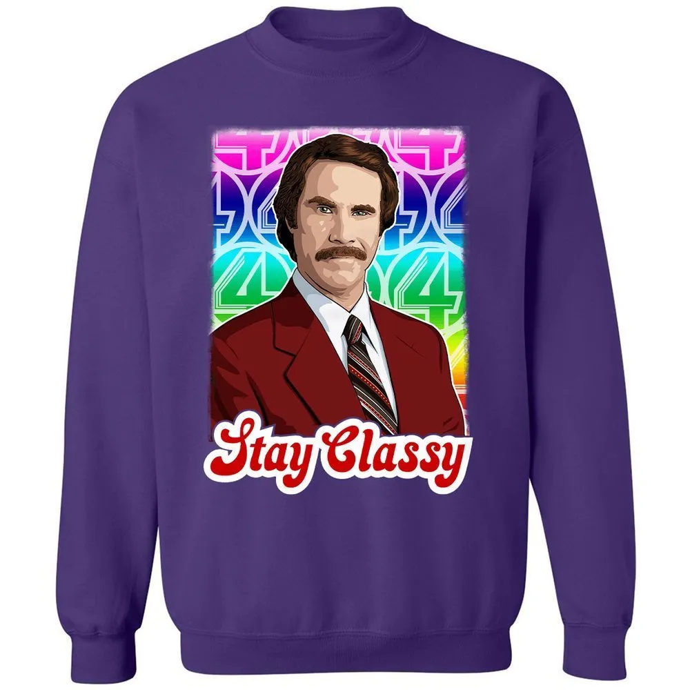 Classic Unisex Sweatshirt - 81ZPFNSV - Purple - 6