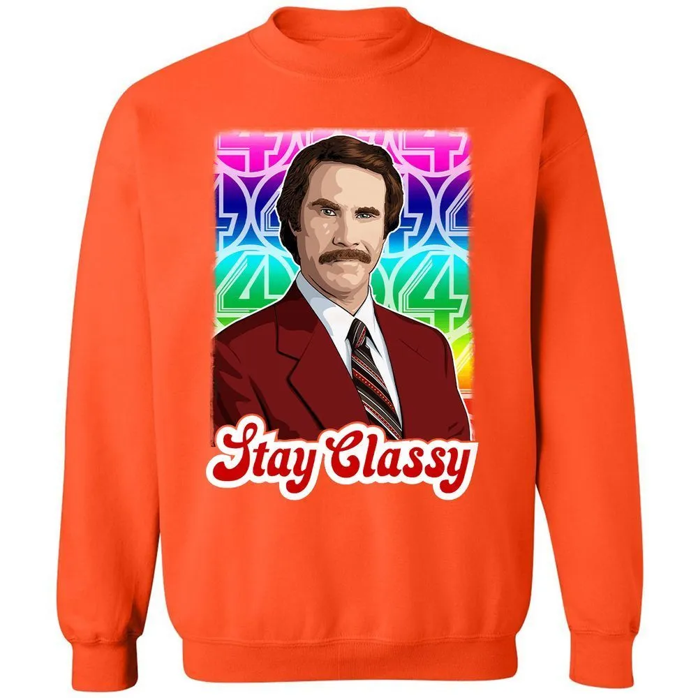 Classic Unisex Sweatshirt - 81ZPFNSV - Orange - 10