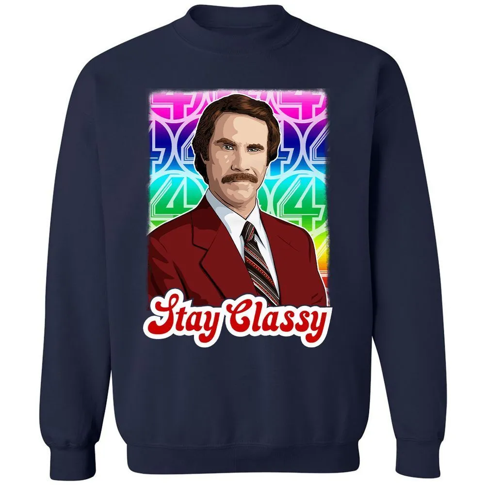 Classic Unisex Sweatshirt - 81ZPFNSV - Navy - 2