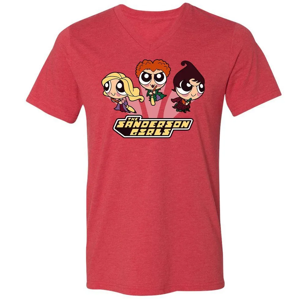 Unisex V-Neck T-Shirt - GZGTFH9X - Heather Red - 16
