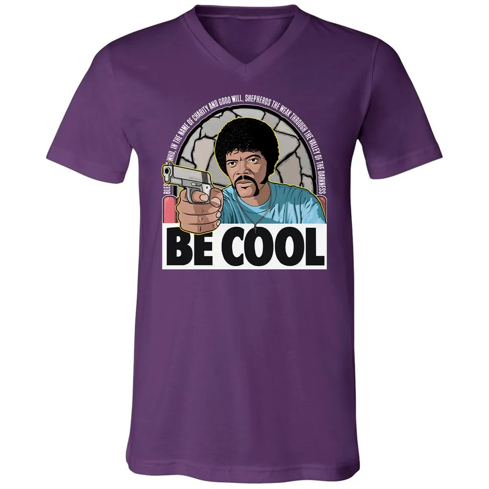 Unisex V-Neck T-Shirt - 2LPKRCMW - Team Purple - 9