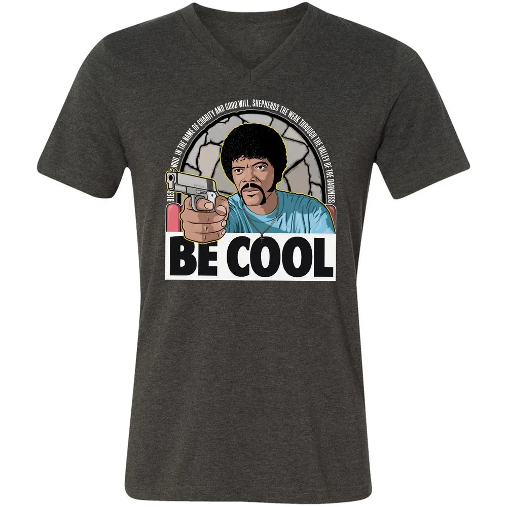 Unisex V-Neck T-Shirt - 2LPKRCMW - Dark Grey Heather - 8