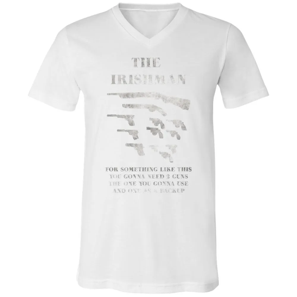 Unisex V-Neck T-Shirt - 3NSSRDYL - White - 5