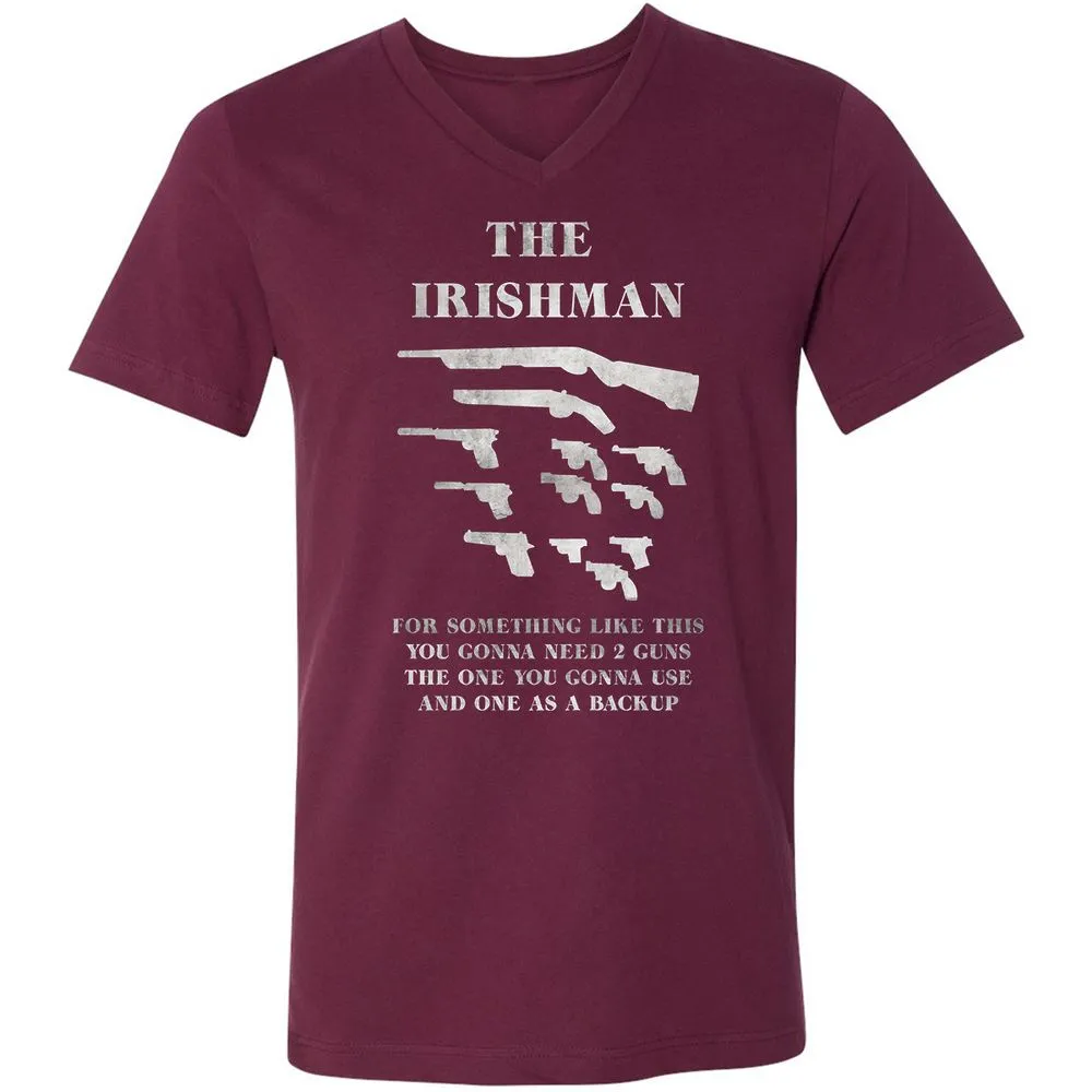 Unisex V-Neck T-Shirt - 3NSSRDYL - Maroon - 6