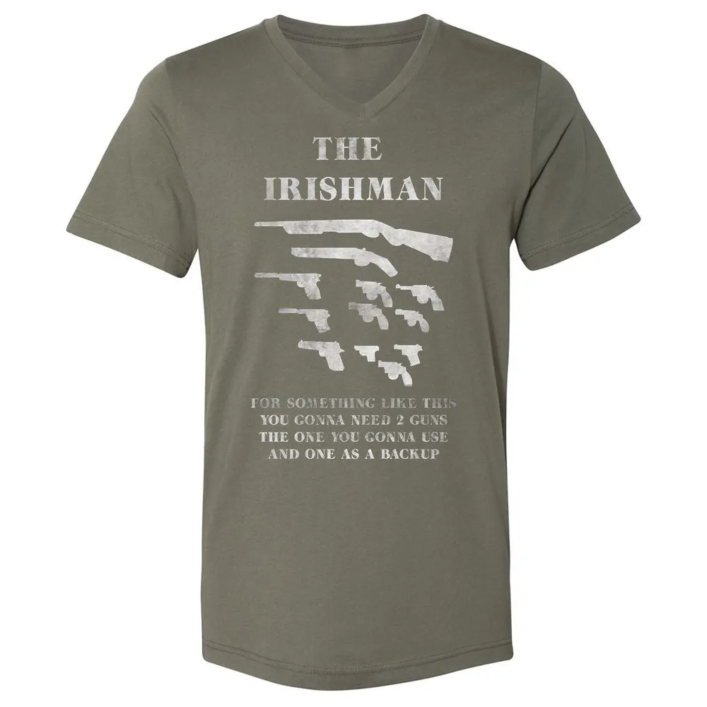 Unisex V-Neck T-Shirt - 3NSSRDYL - Military Green - 10
