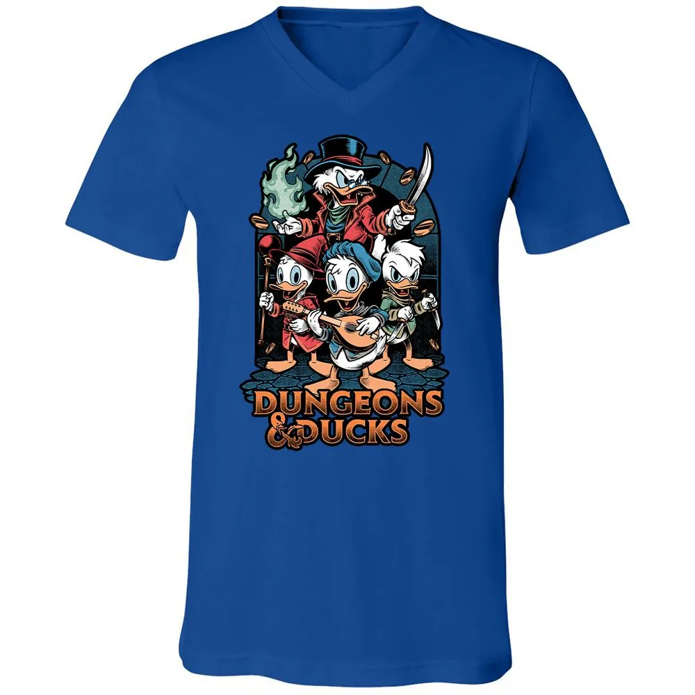 Unisex V-Neck T-Shirt - BSDYLVYT - True Royal - 4