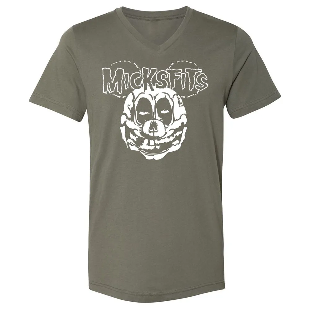 Unisex V-Neck T-Shirt - 1S1WN6DR - Military Green - 10