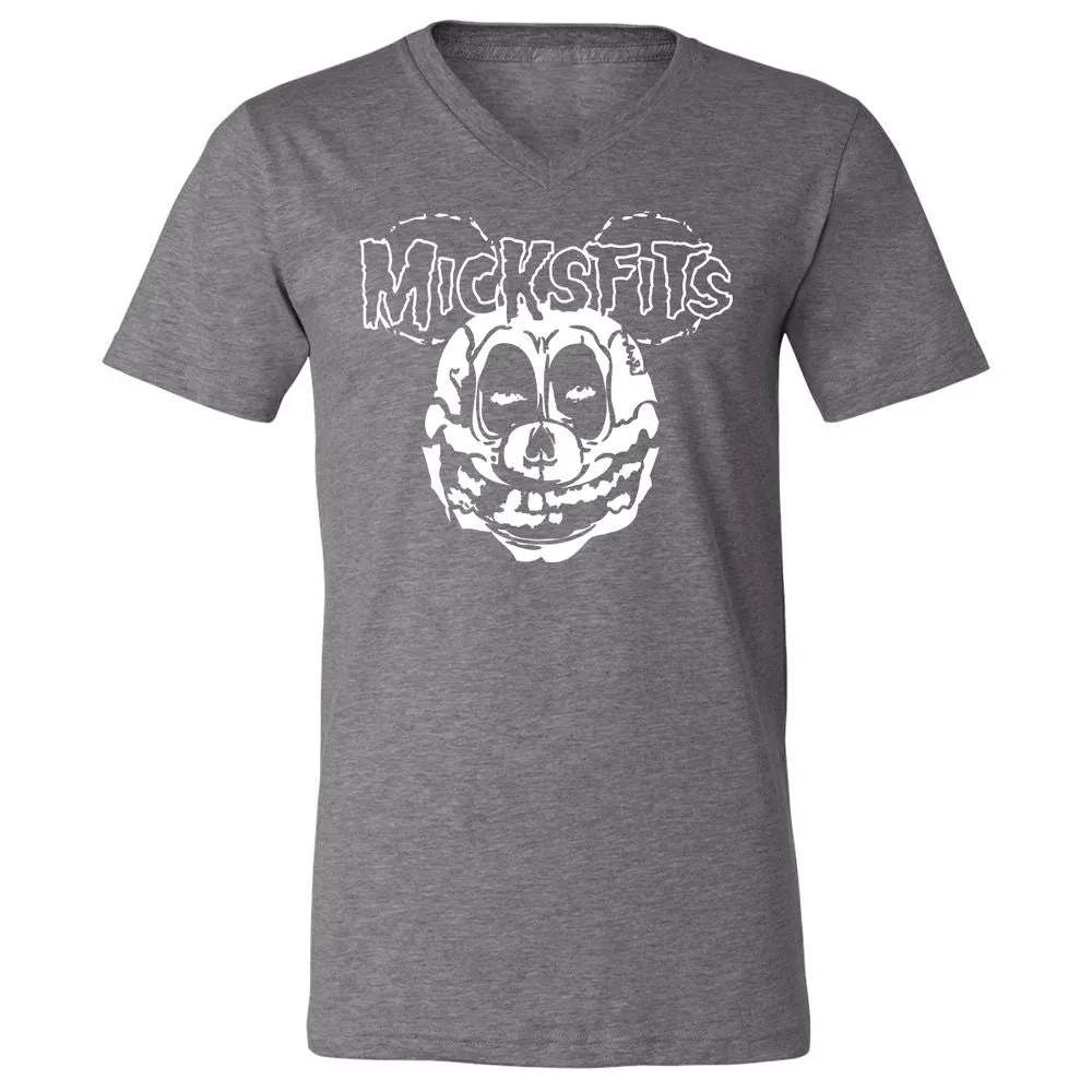 Unisex V-Neck T-Shirt - 1S1WN6DR - Deep Heather - 13