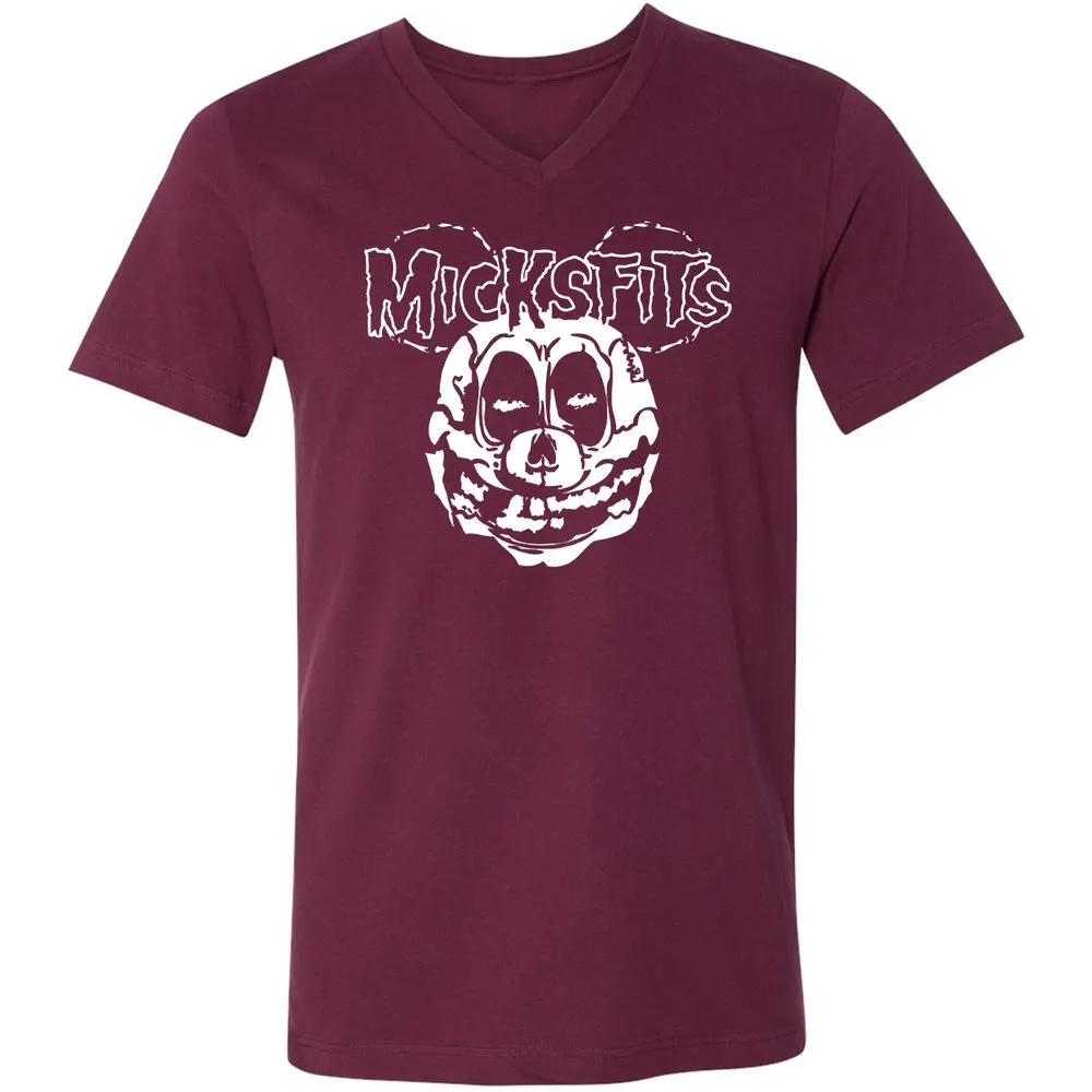 Unisex V-Neck T-Shirt - 1S1WN6DR - Maroon - 6