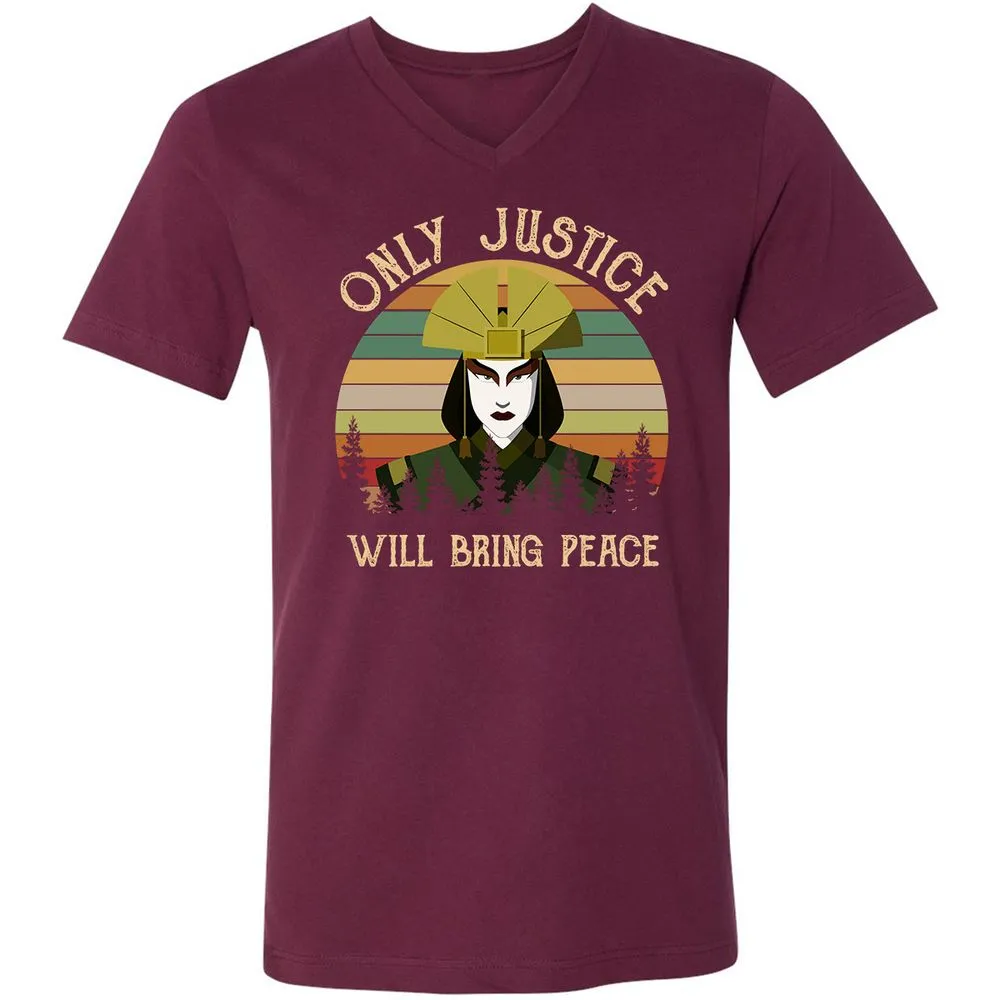 Unisex V-Neck T-Shirt - WK3SZT3T - Maroon - 6