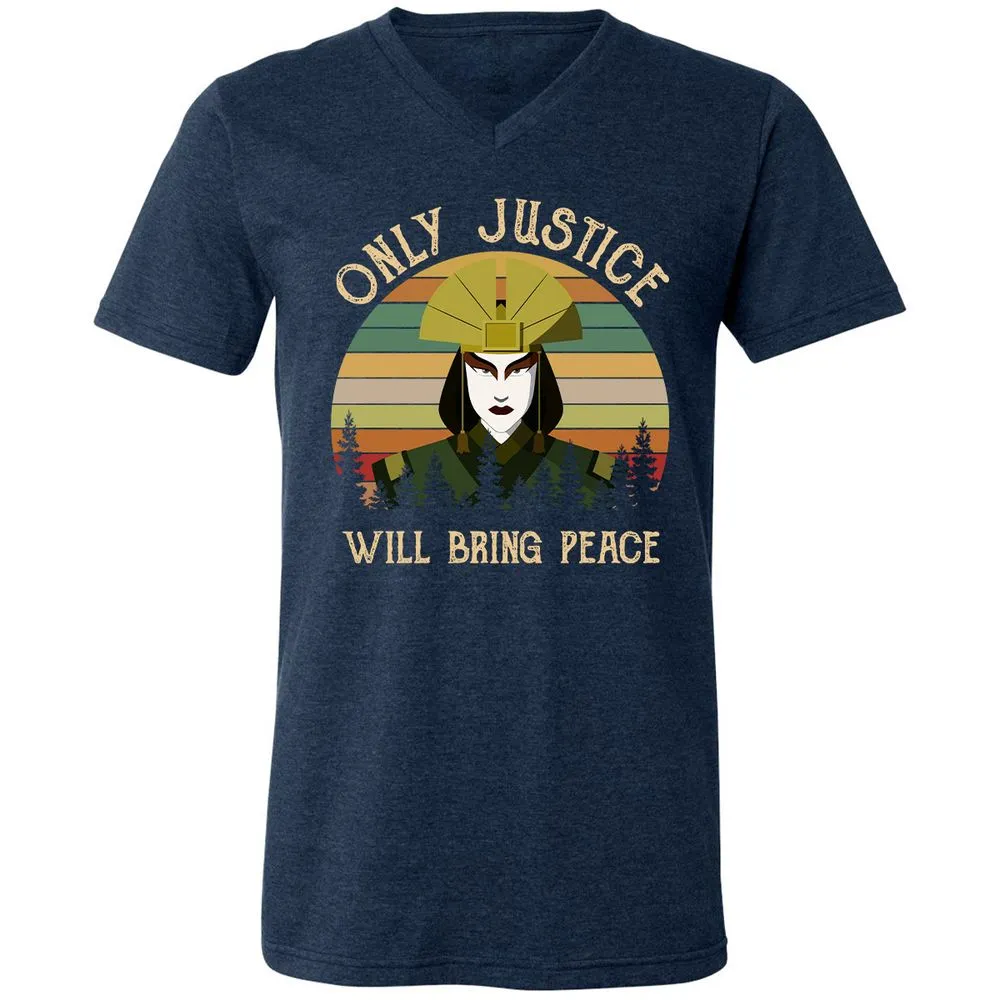 Unisex V-Neck T-Shirt - WK3SZT3T - Heather Navy - 15