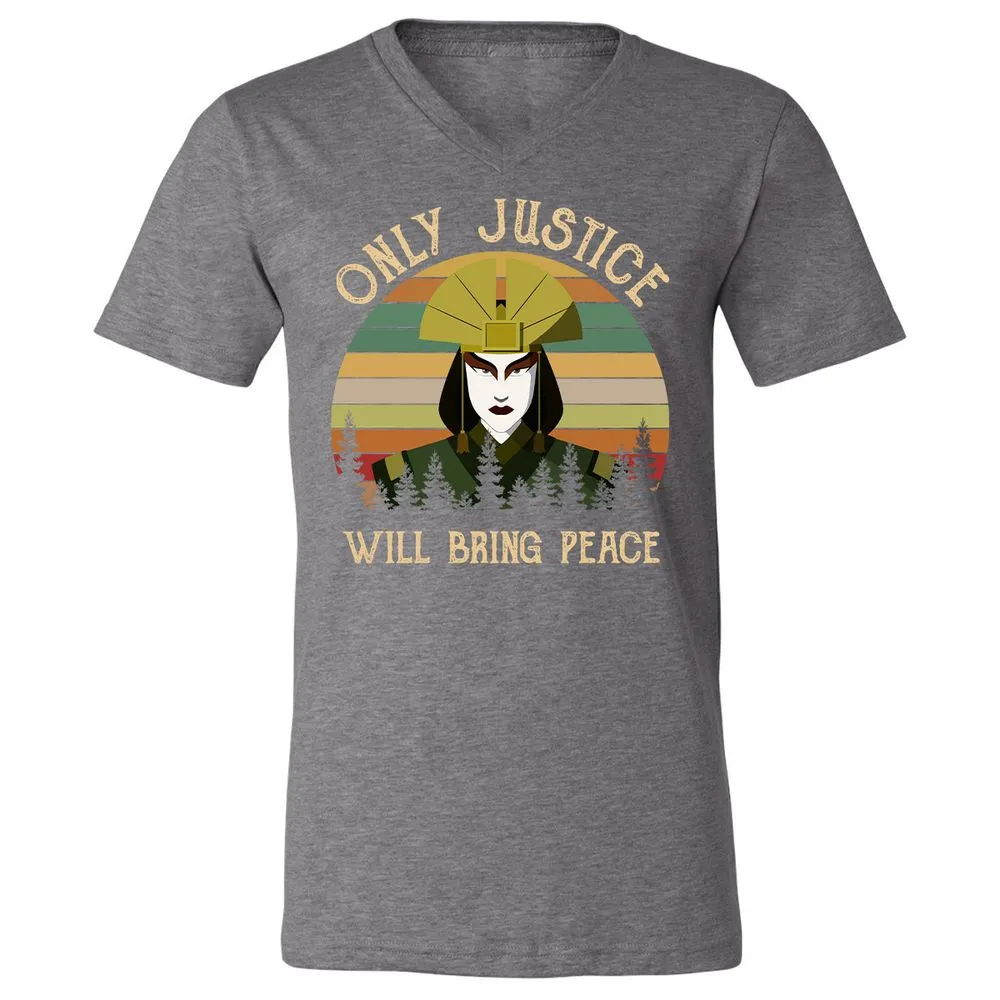 Unisex V-Neck T-Shirt - WK3SZT3T - Deep Heather - 13