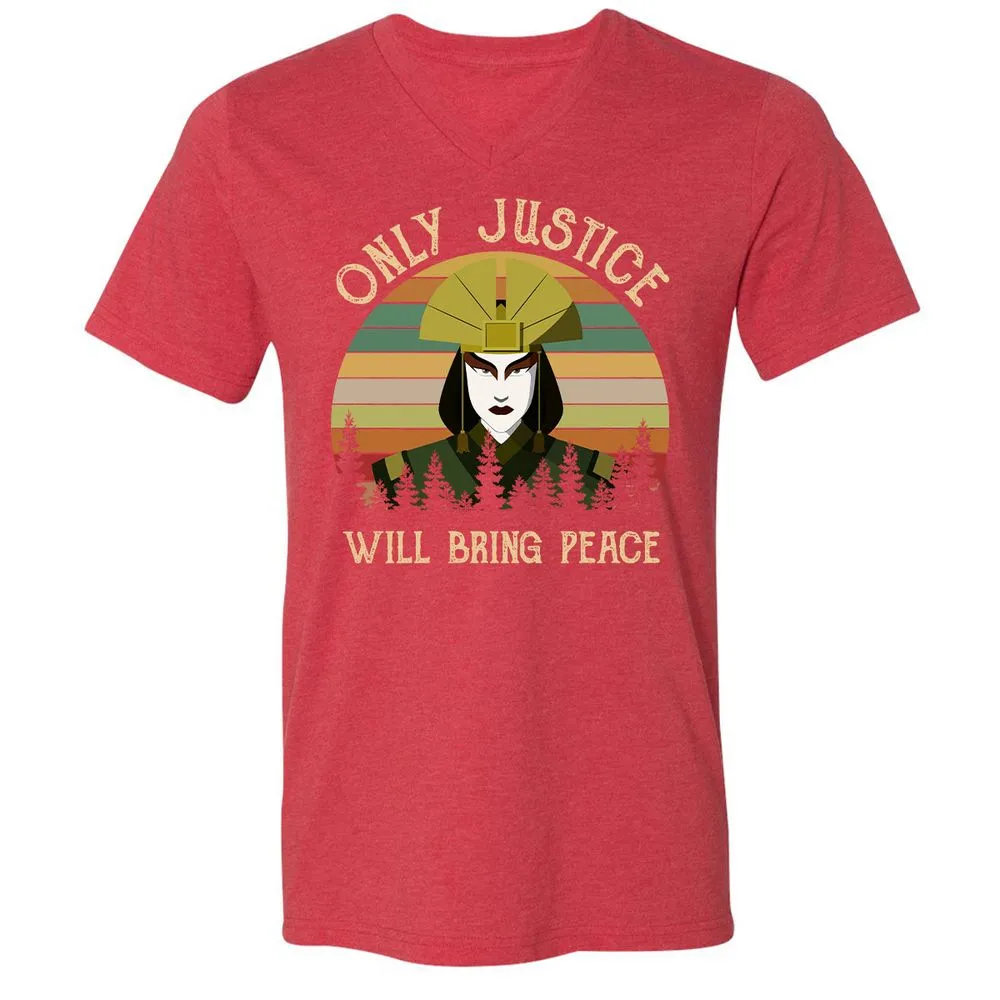 Unisex V-Neck T-Shirt - WK3SZT3T - Heather Red - 16