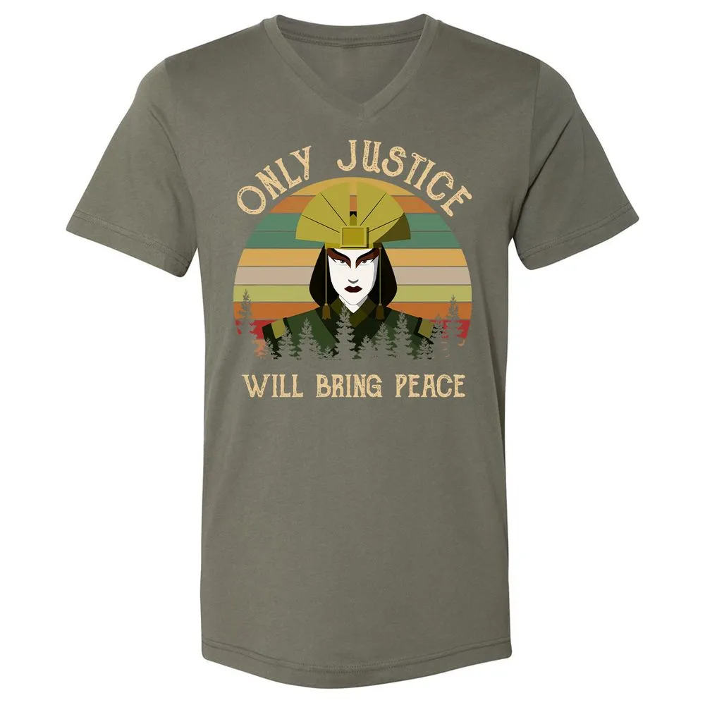 Unisex V-Neck T-Shirt - WK3SZT3T - Military Green - 10