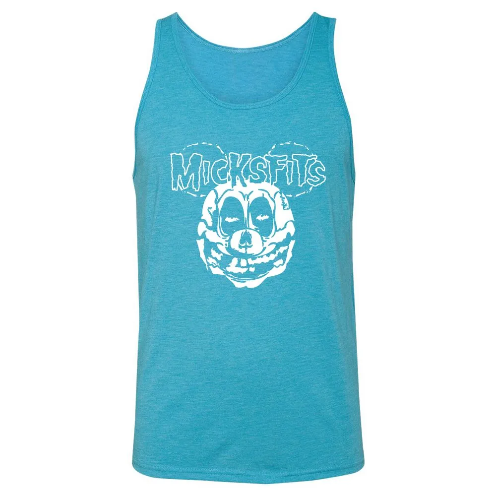Unisex Jersey Tank - 4UAUQ25B - Aqua Triblend - 3