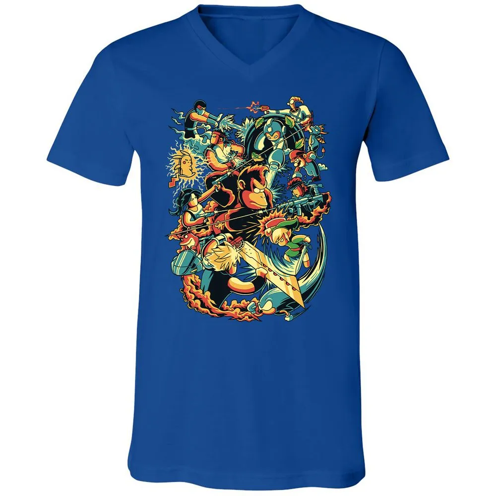 Unisex V-Neck T-Shirt - PV3HVH66 - True Royal - 4