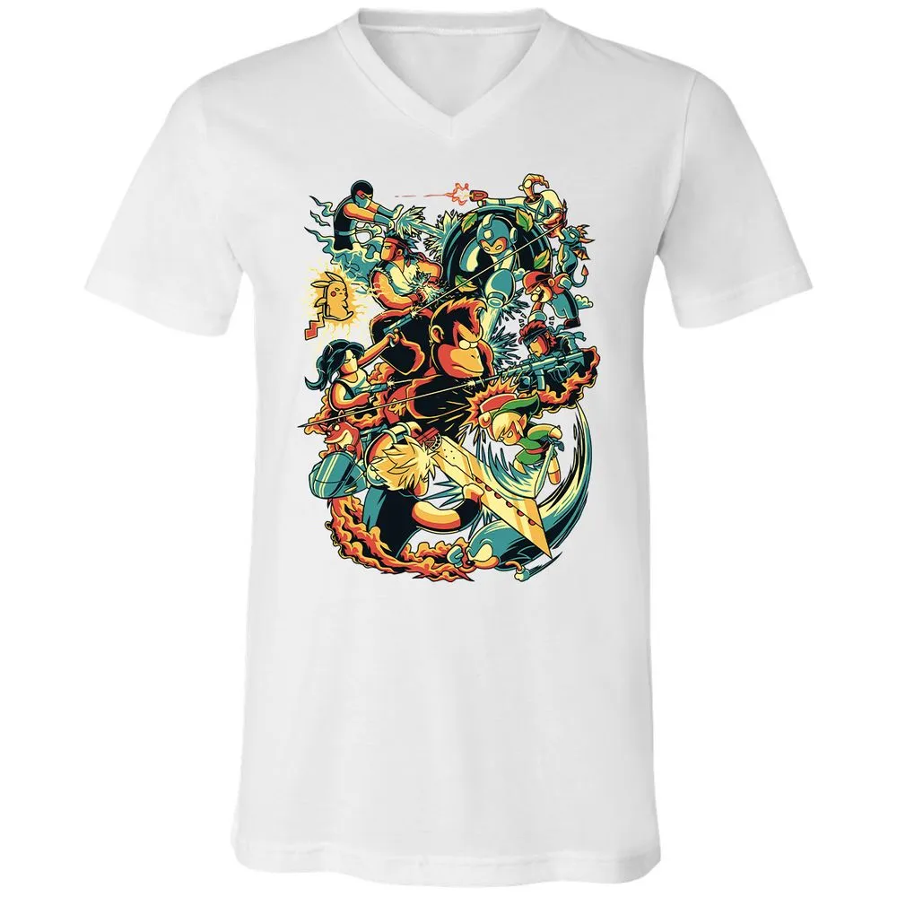 Unisex V-Neck T-Shirt - PV3HVH66 - White - 5