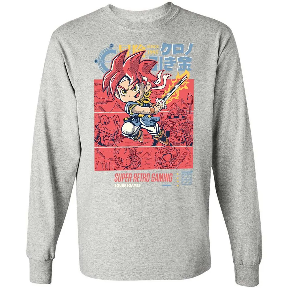 Long Sleeve T-Shirt - 51TUE3CF - Ash - 7