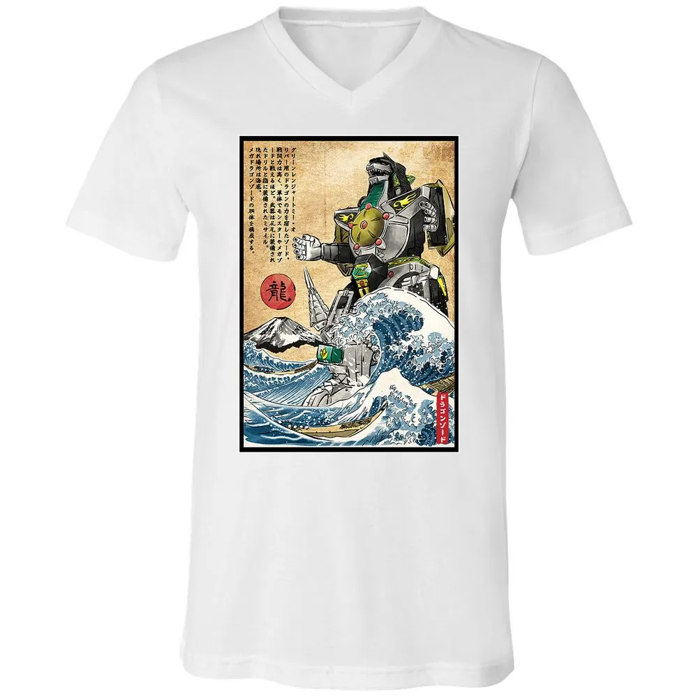 Unisex V-Neck T-Shirt - P74UEXFJ - White - 5