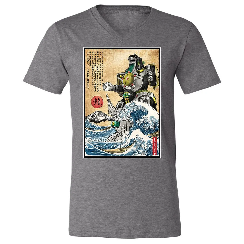 Unisex V-Neck T-Shirt - P74UEXFJ - Deep Heather - 13