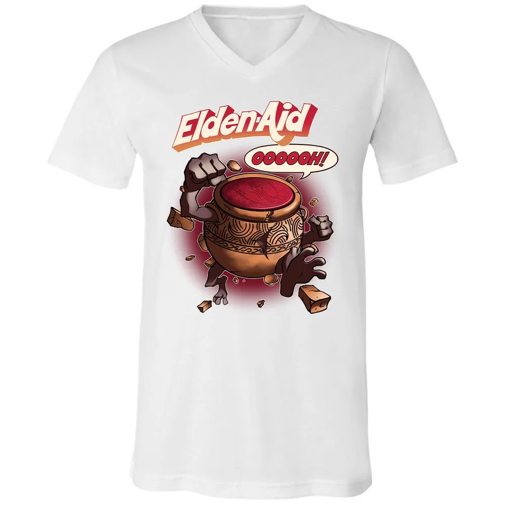 Unisex V-Neck T-Shirt - H6X4GM9E - White - 5