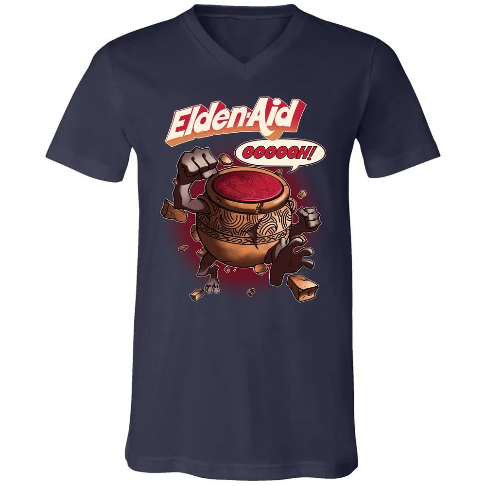 Unisex V-Neck T-Shirt - H6X4GM9E - Navy - 2
