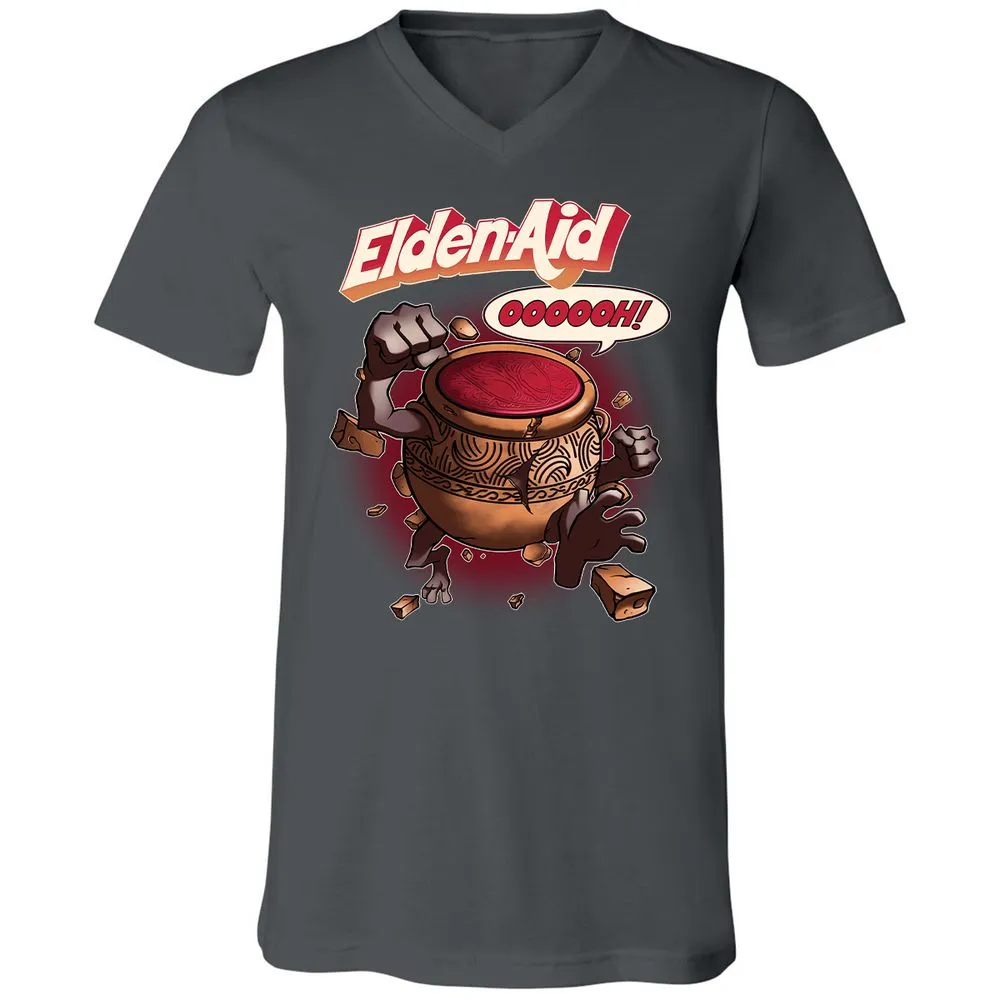 Unisex V-Neck T-Shirt - H6X4GM9E - Asphalt - 12