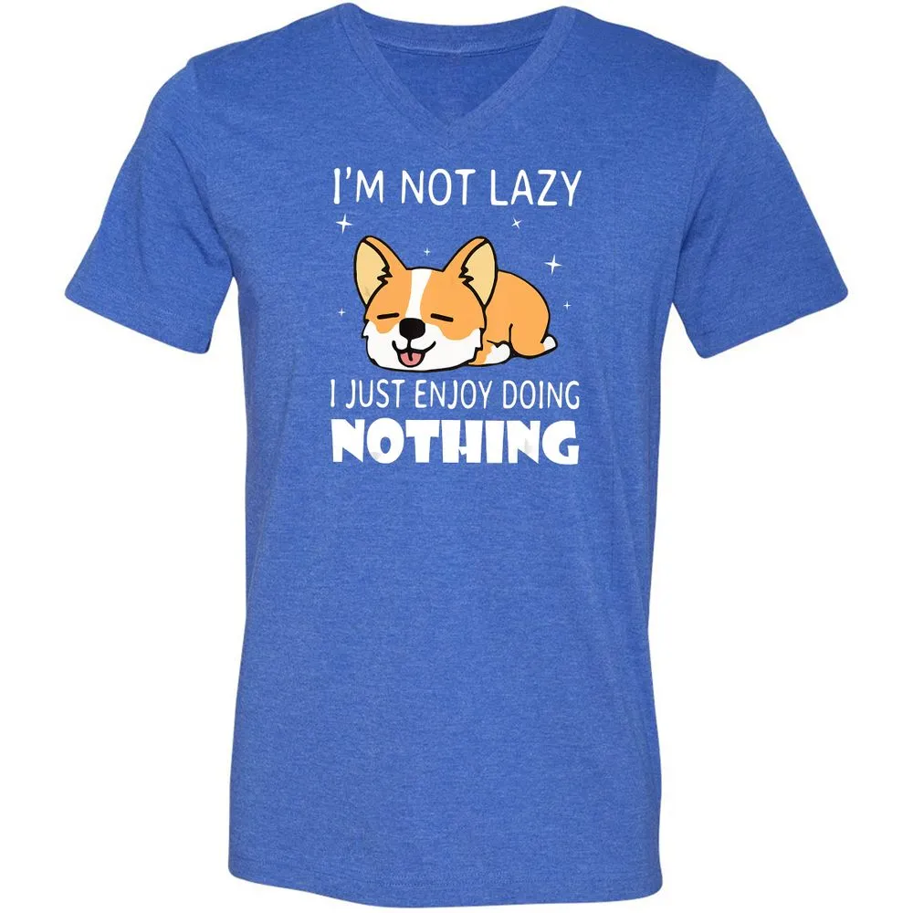 Unisex V-Neck T-Shirt - XENE263T - Heather True Royal - 14