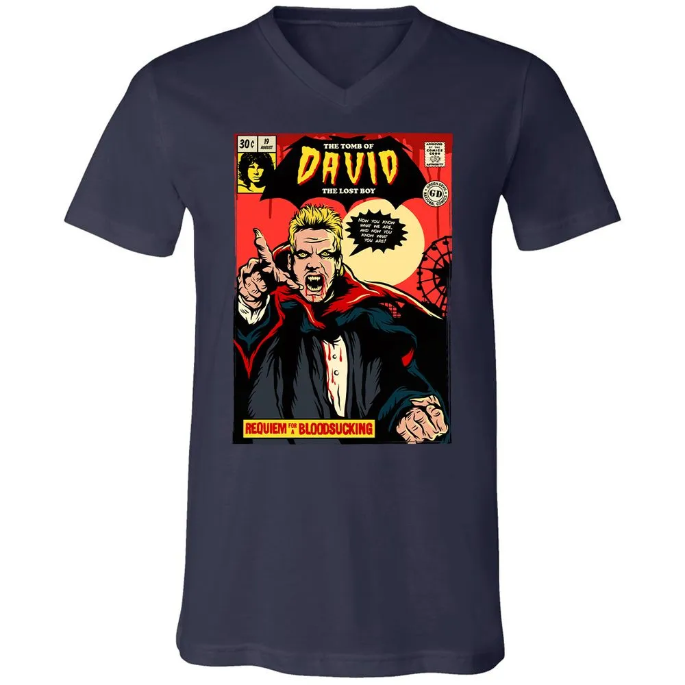 Unisex V-Neck T-Shirt - NTP7C5SC - Navy - 2