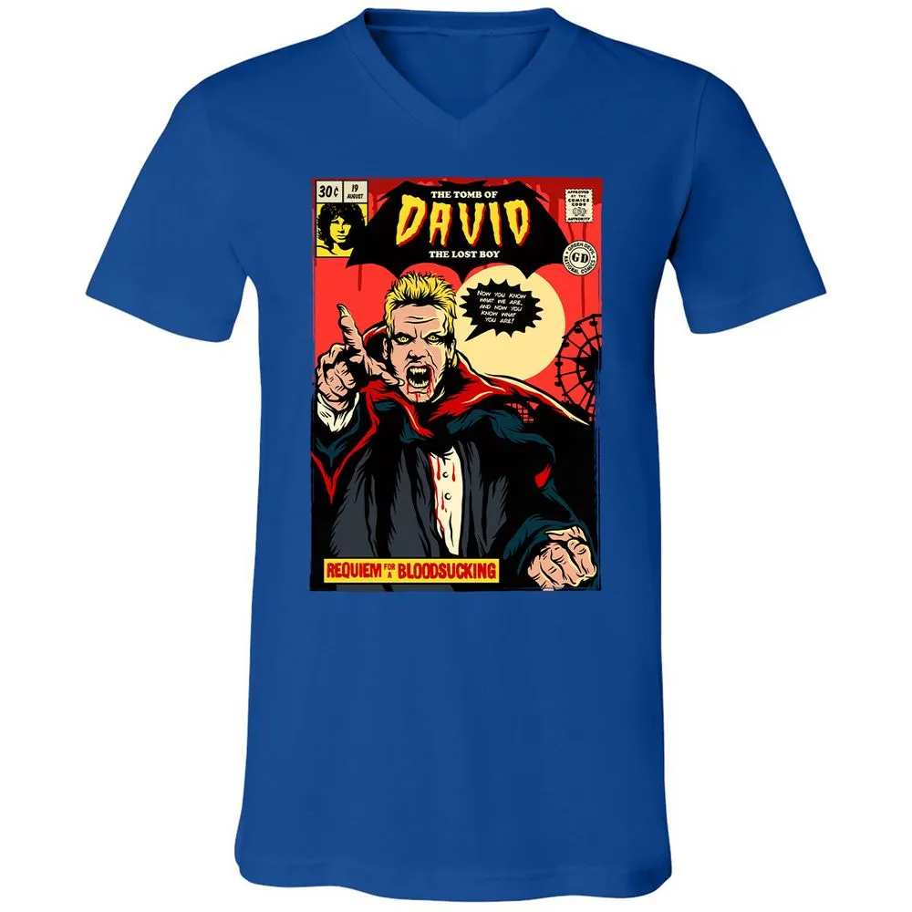 Unisex V-Neck T-Shirt - NTP7C5SC - True Royal - 4
