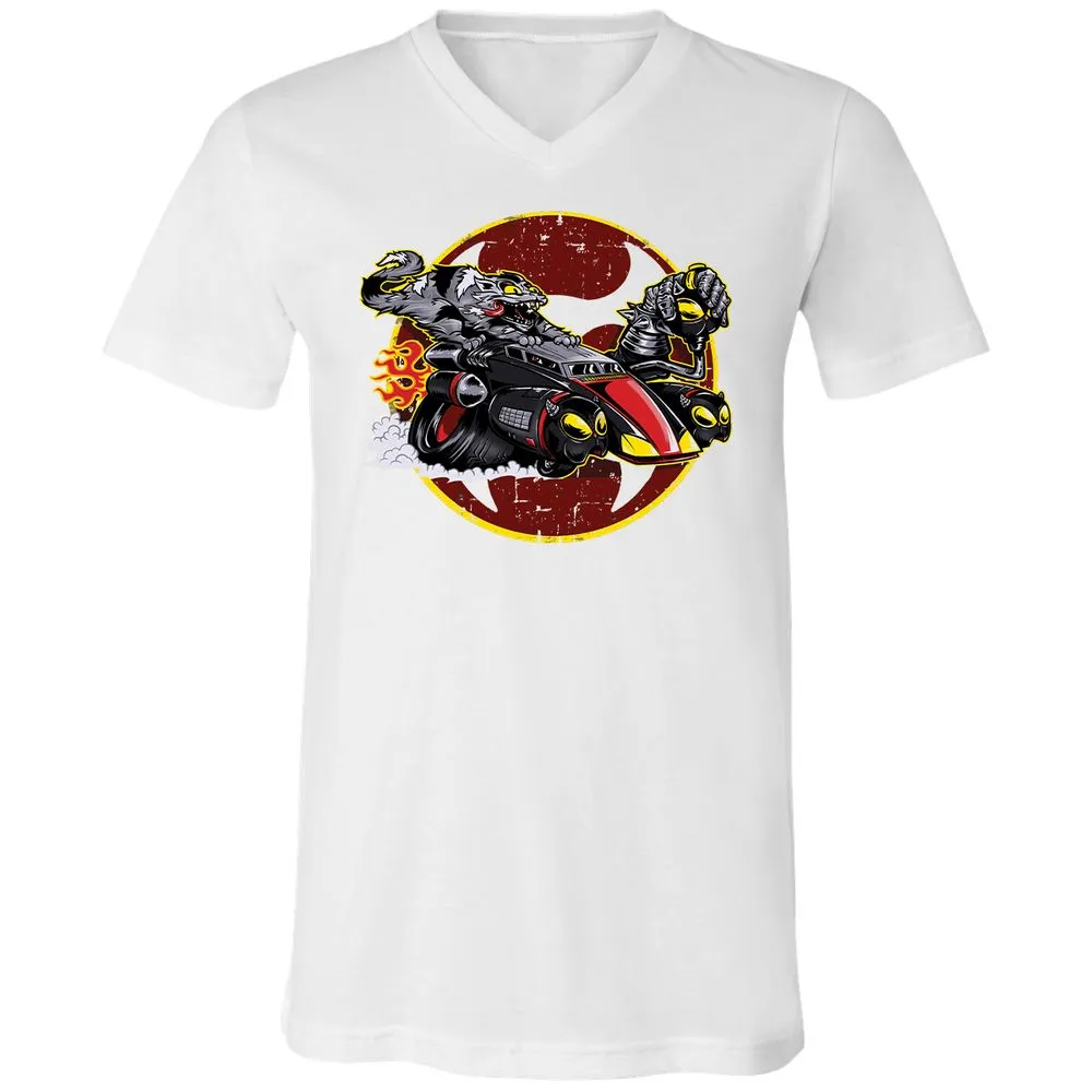 Unisex V-Neck T-Shirt - ZKXBAV21 - White - 5