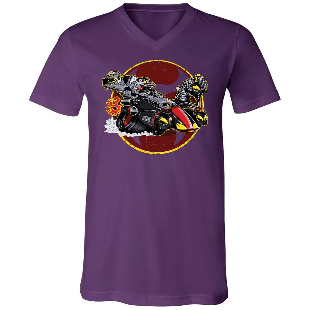 Unisex V-Neck T-Shirt - ZKXBAV21 - Team Purple - 9