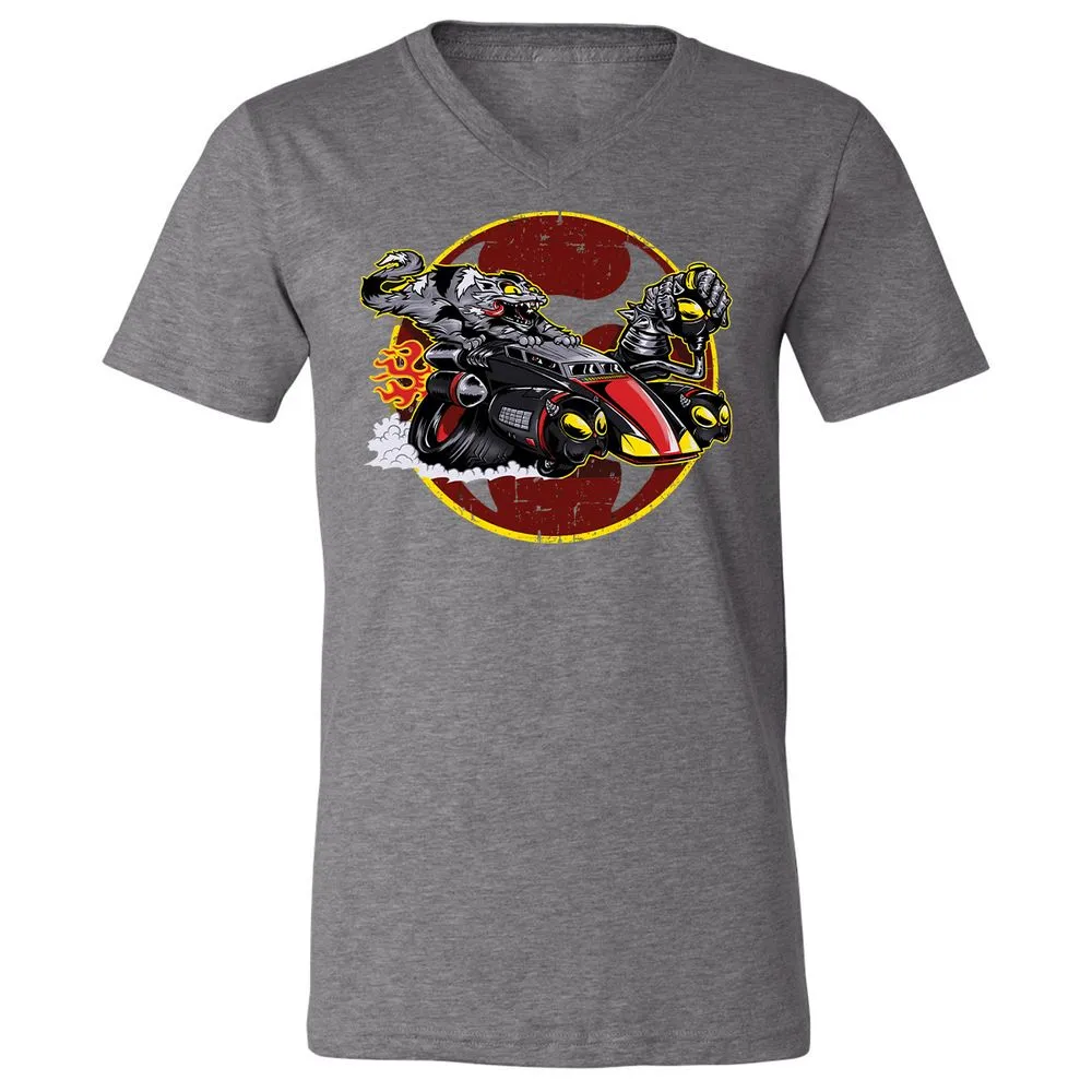 Unisex V-Neck T-Shirt - ZKXBAV21 - Deep Heather - 13