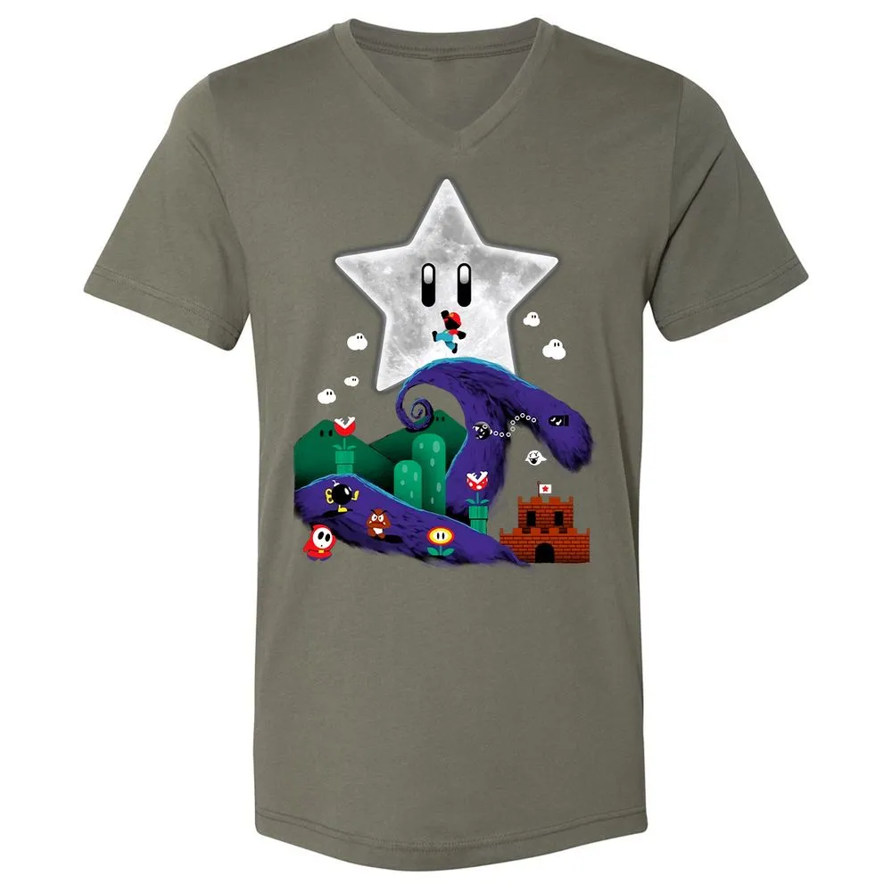 Unisex V-Neck T-Shirt - 9T996MRG - Military Green - 10