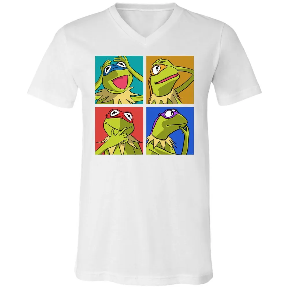 Unisex V-Neck T-Shirt - AVP34FVM - White - 5