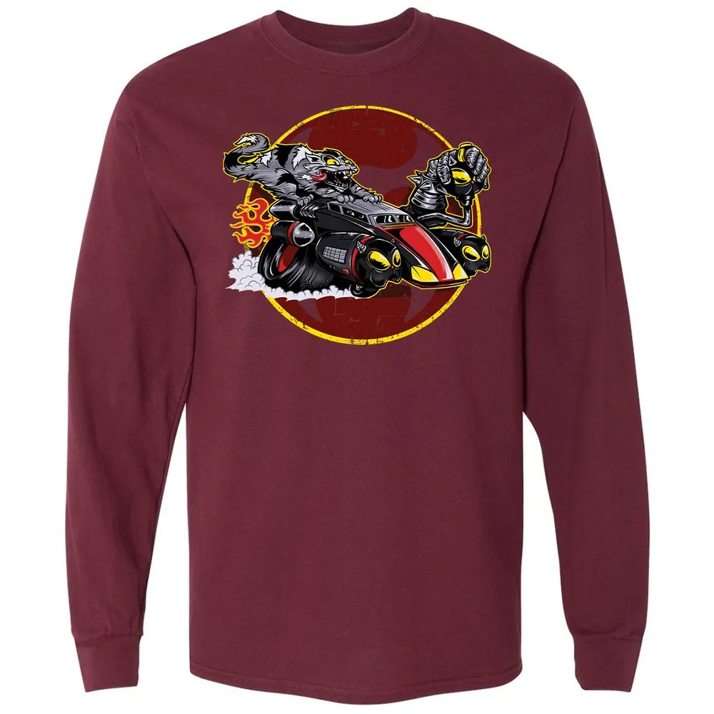 Long Sleeve T-Shirt - 56ETCBNB - Maroon - 11