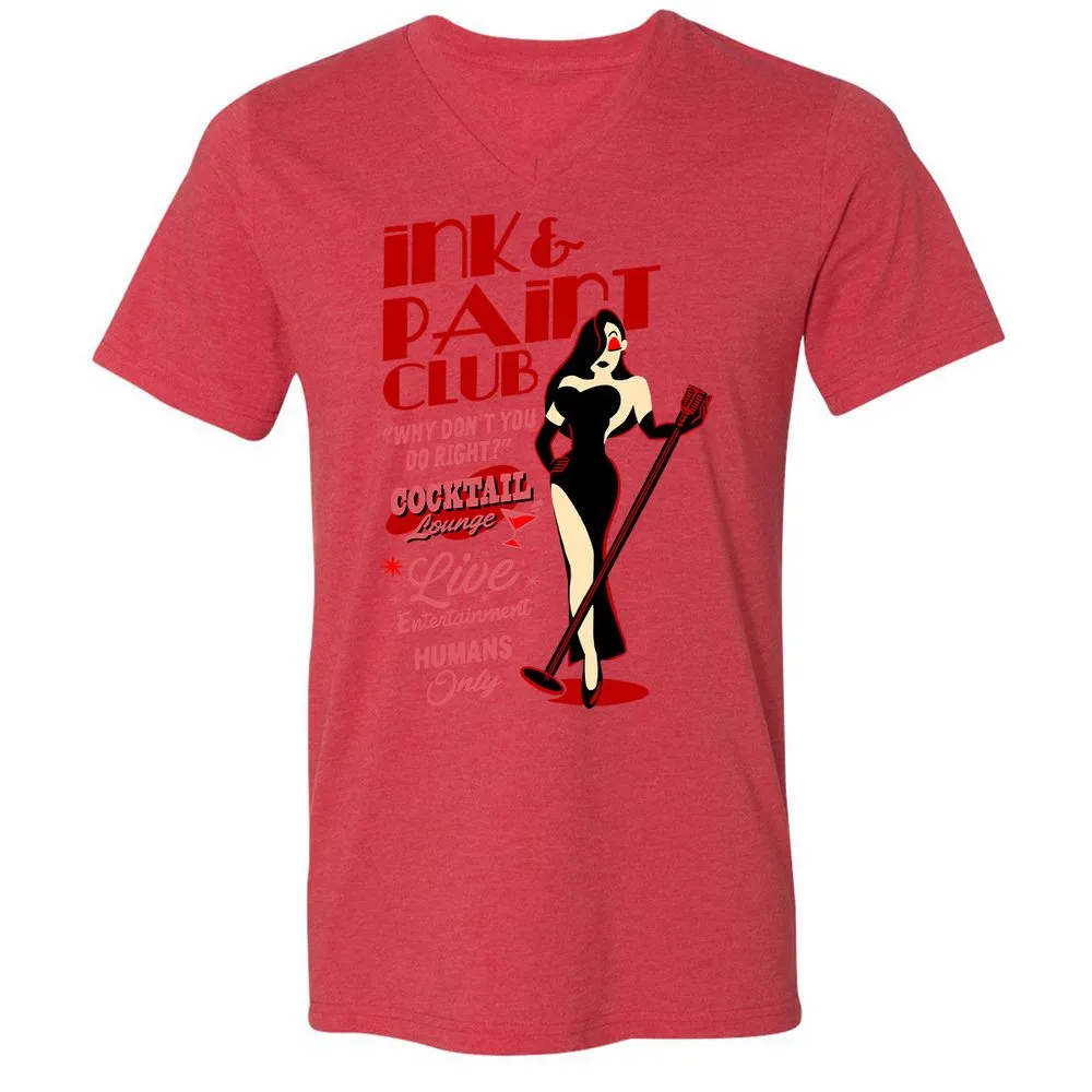 Unisex V-Neck T-Shirt - 3X1G26ZN - Heather Red - 16