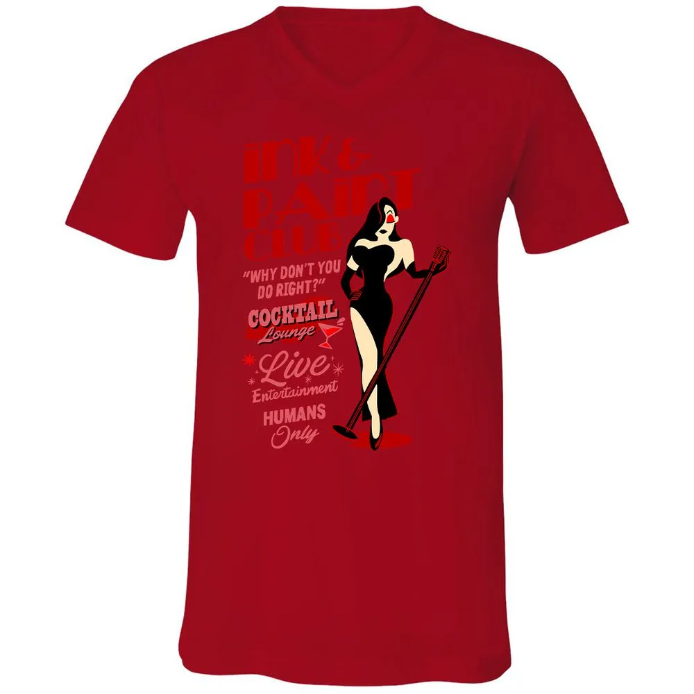 Unisex V-Neck T-Shirt - 3X1G26ZN - Red - 3