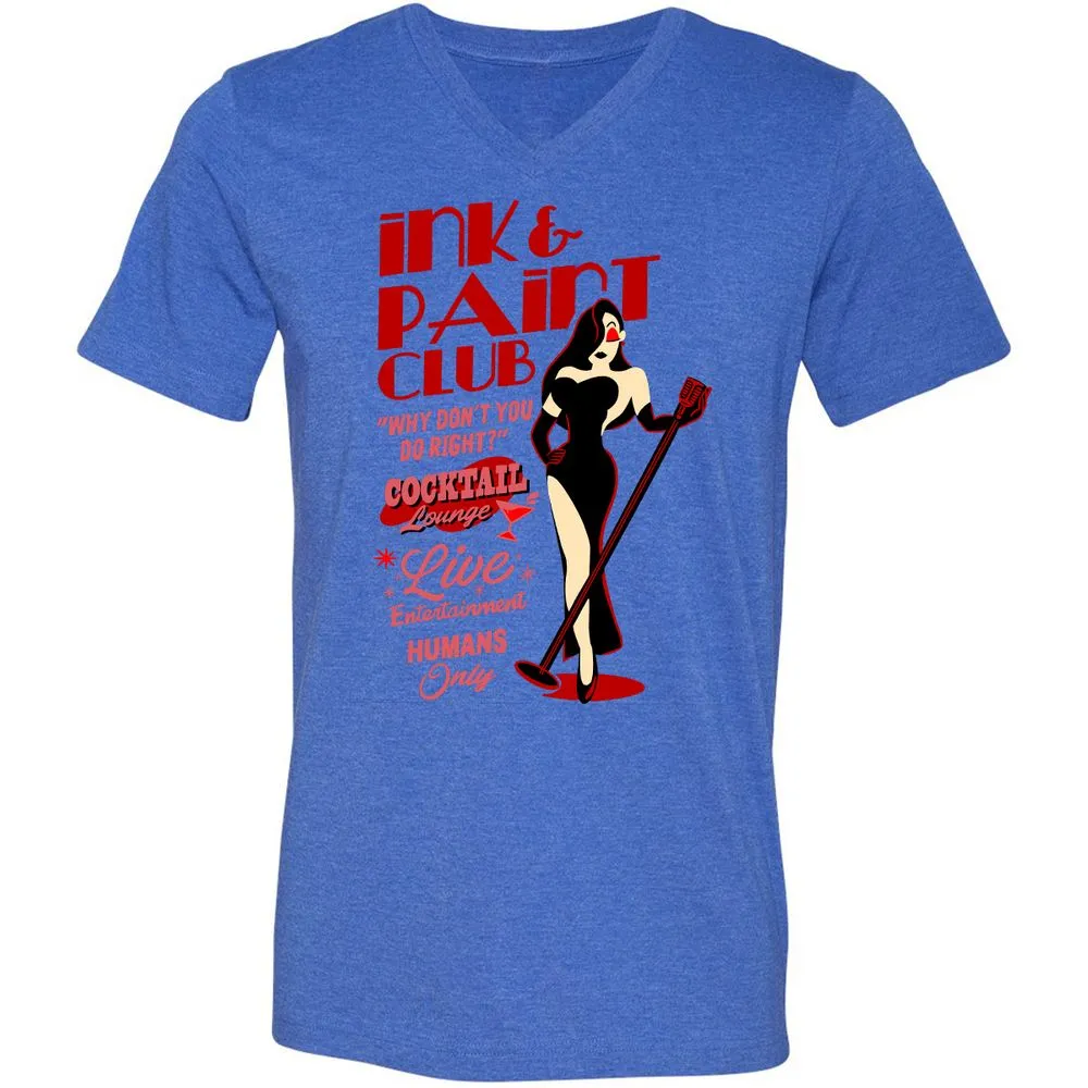 Unisex V-Neck T-Shirt - 3X1G26ZN - Heather True Royal - 14