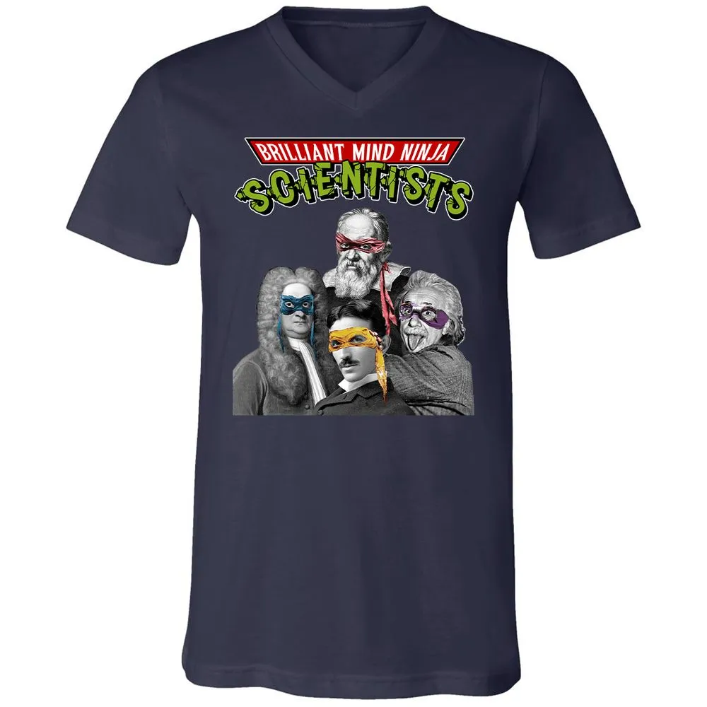 Unisex V-Neck T-Shirt - V48F1S6Y - Navy - 2