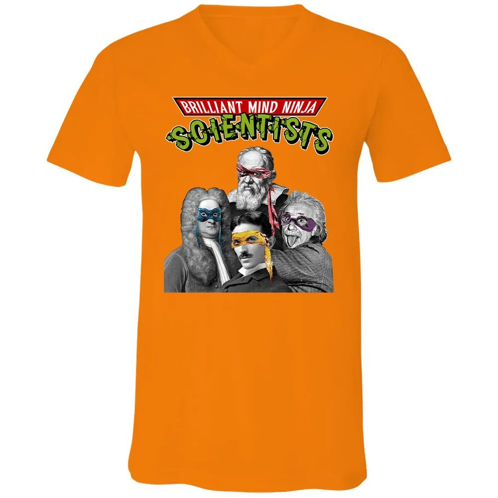 Unisex V-Neck T-Shirt - V48F1S6Y - Orange - 11