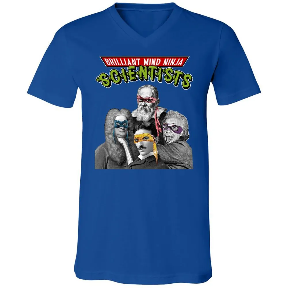 Unisex V-Neck T-Shirt - V48F1S6Y - True Royal - 4