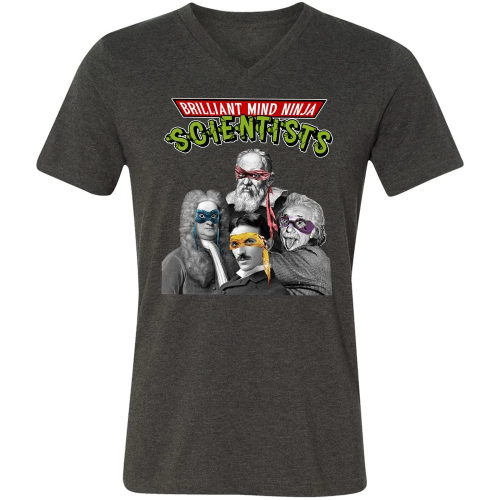 Unisex V-Neck T-Shirt - V48F1S6Y - Dark Grey Heather - 8