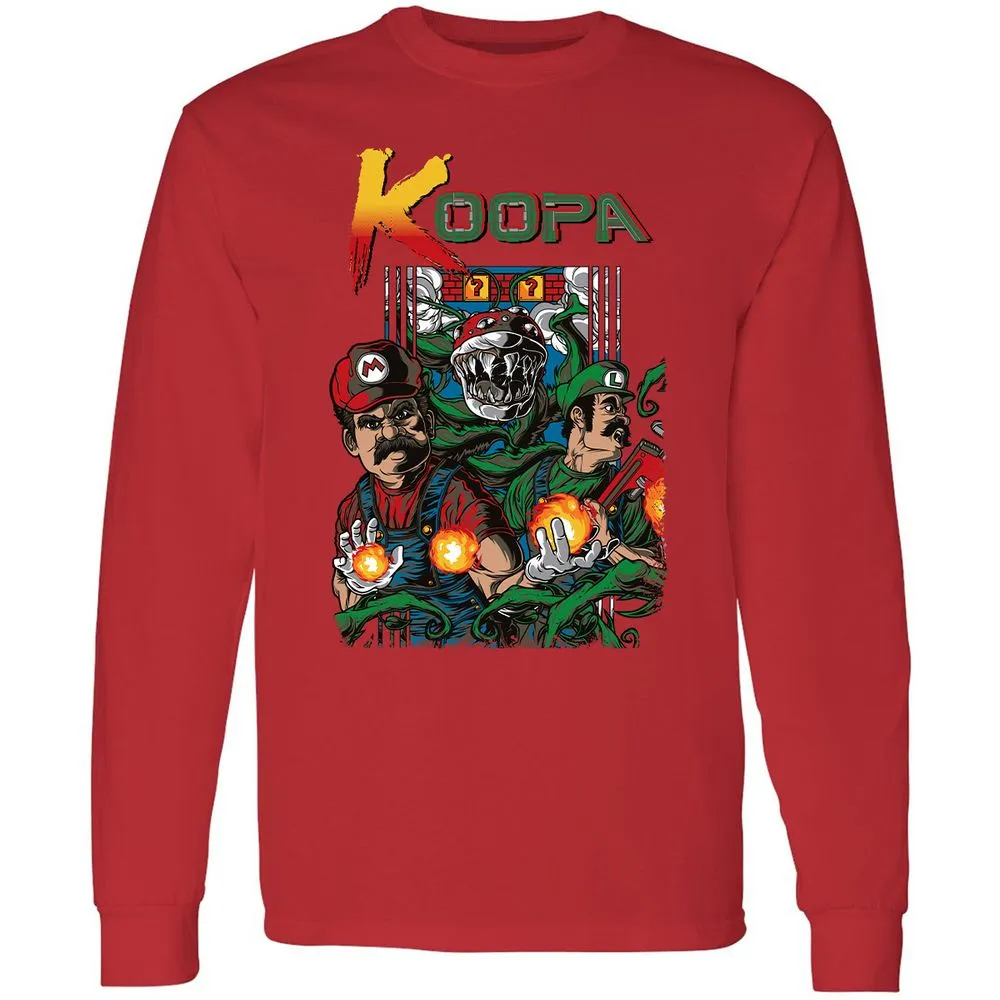 Long Sleeve T-Shirt - 6DQ7UEZJ - Red - 14