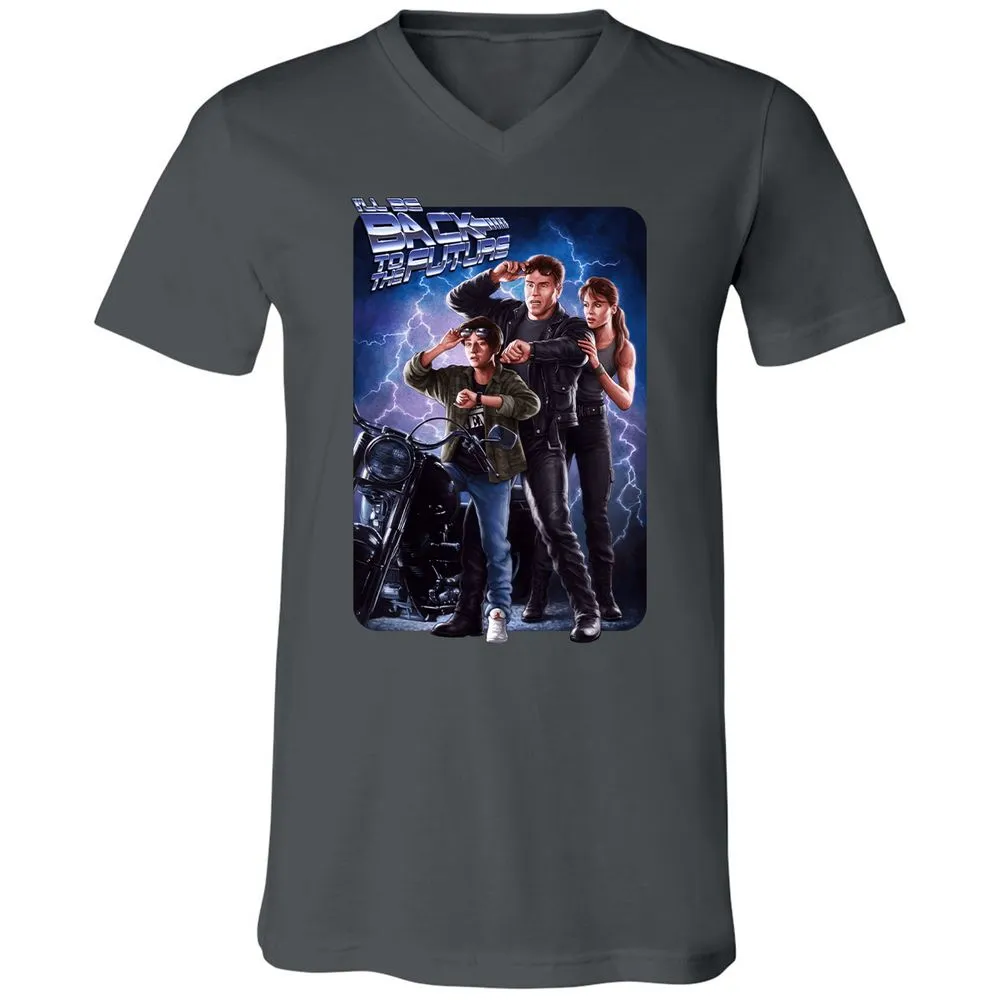 Unisex V-Neck T-Shirt - YSJ39X3Y - Asphalt - 12