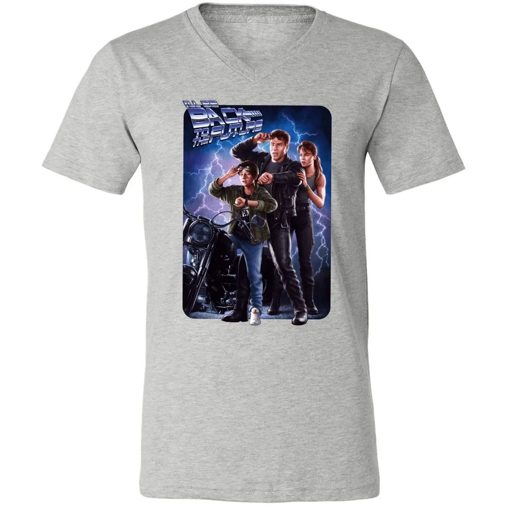 Unisex V-Neck T-Shirt - YSJ39X3Y - Athletic Heather - 7