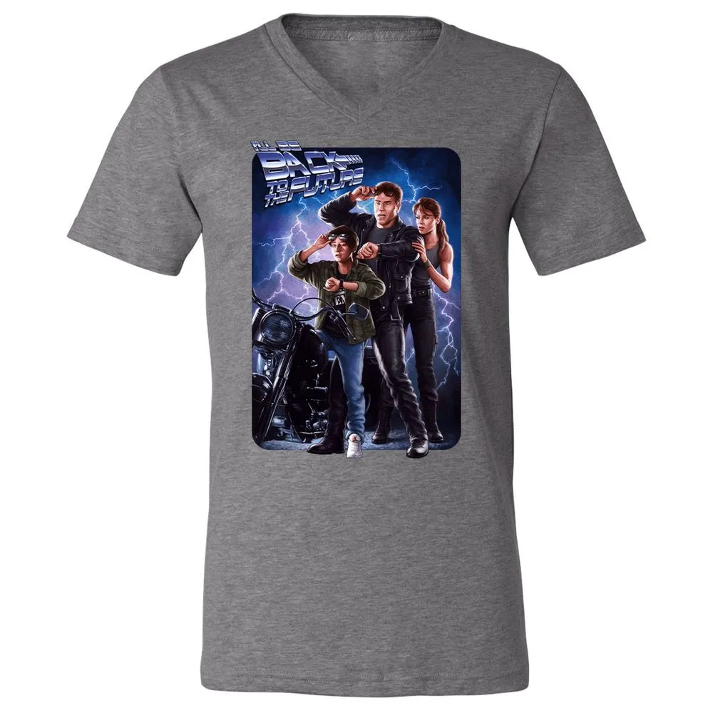 Unisex V-Neck T-Shirt - YSJ39X3Y - Deep Heather - 13