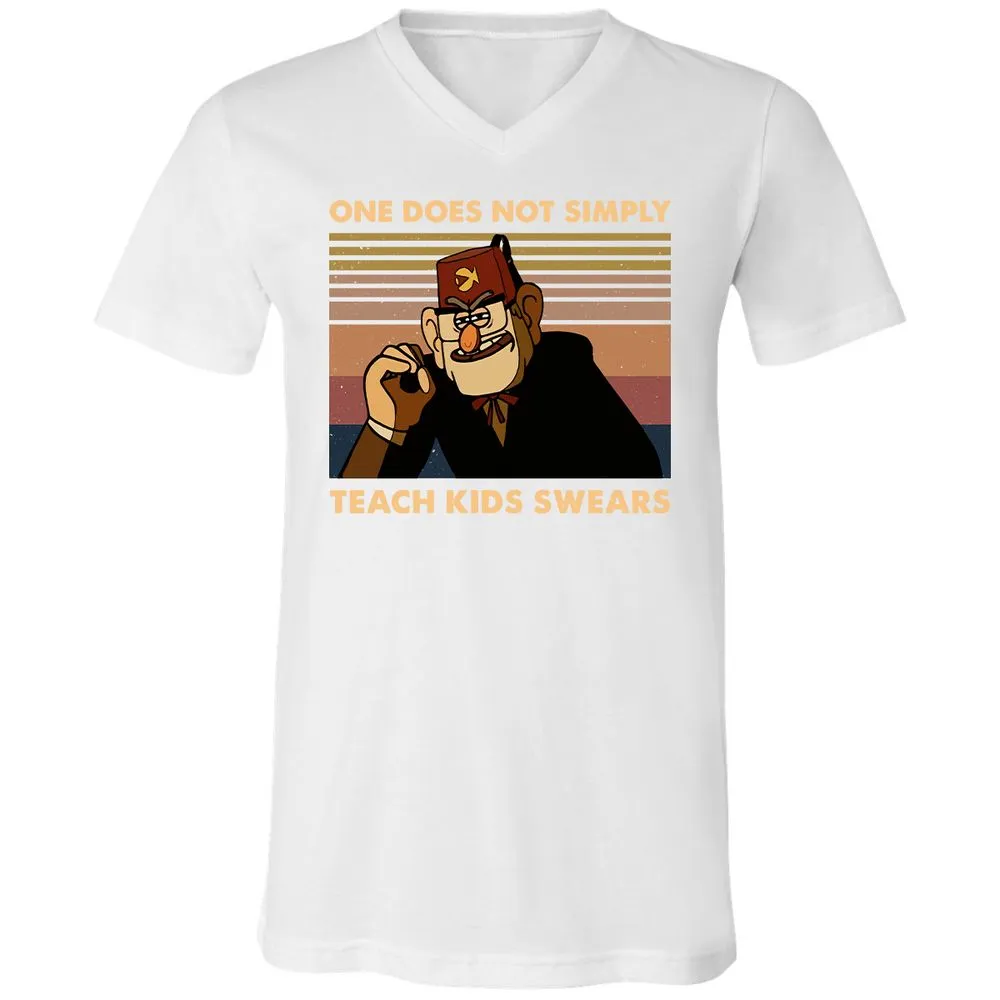 Unisex V-Neck T-Shirt - NA4M9JWR - White - 5