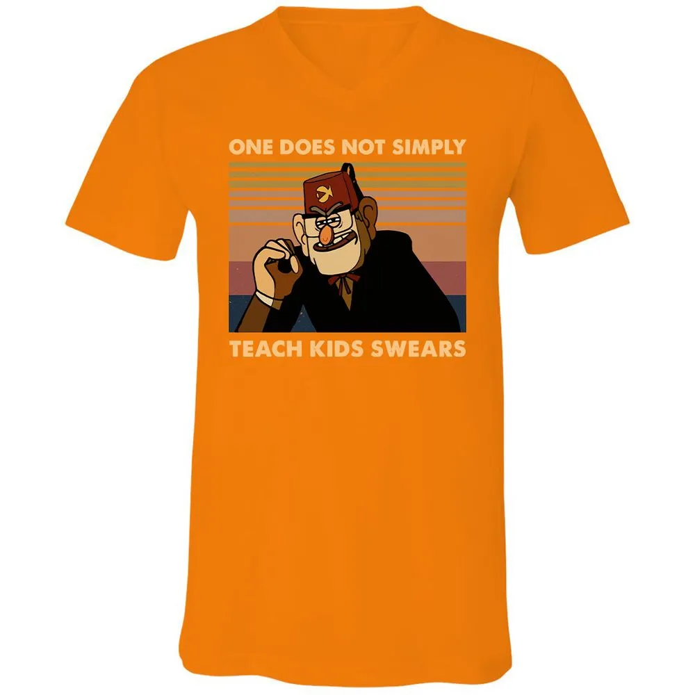 Unisex V-Neck T-Shirt - NA4M9JWR - Orange - 11